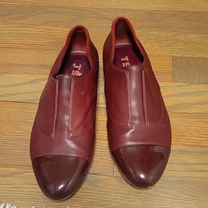 Tsubo flat leather patent flats